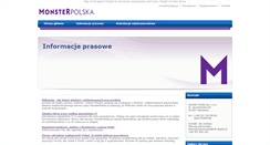 Desktop Screenshot of informacje.monsterpolska.pl